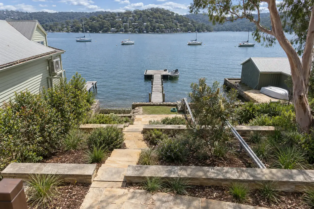 Terraced garden above Pittwater